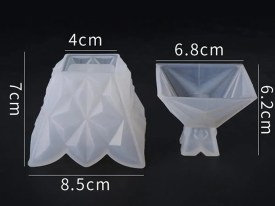 Molde silicona alhajero diamante